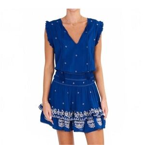 M.A.B.E. mina embroidered mini dress